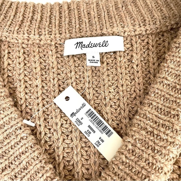 NWT Madewell Pleat-Sleeve Wool Silk Blend Sweater Small - Picture 9 of 14